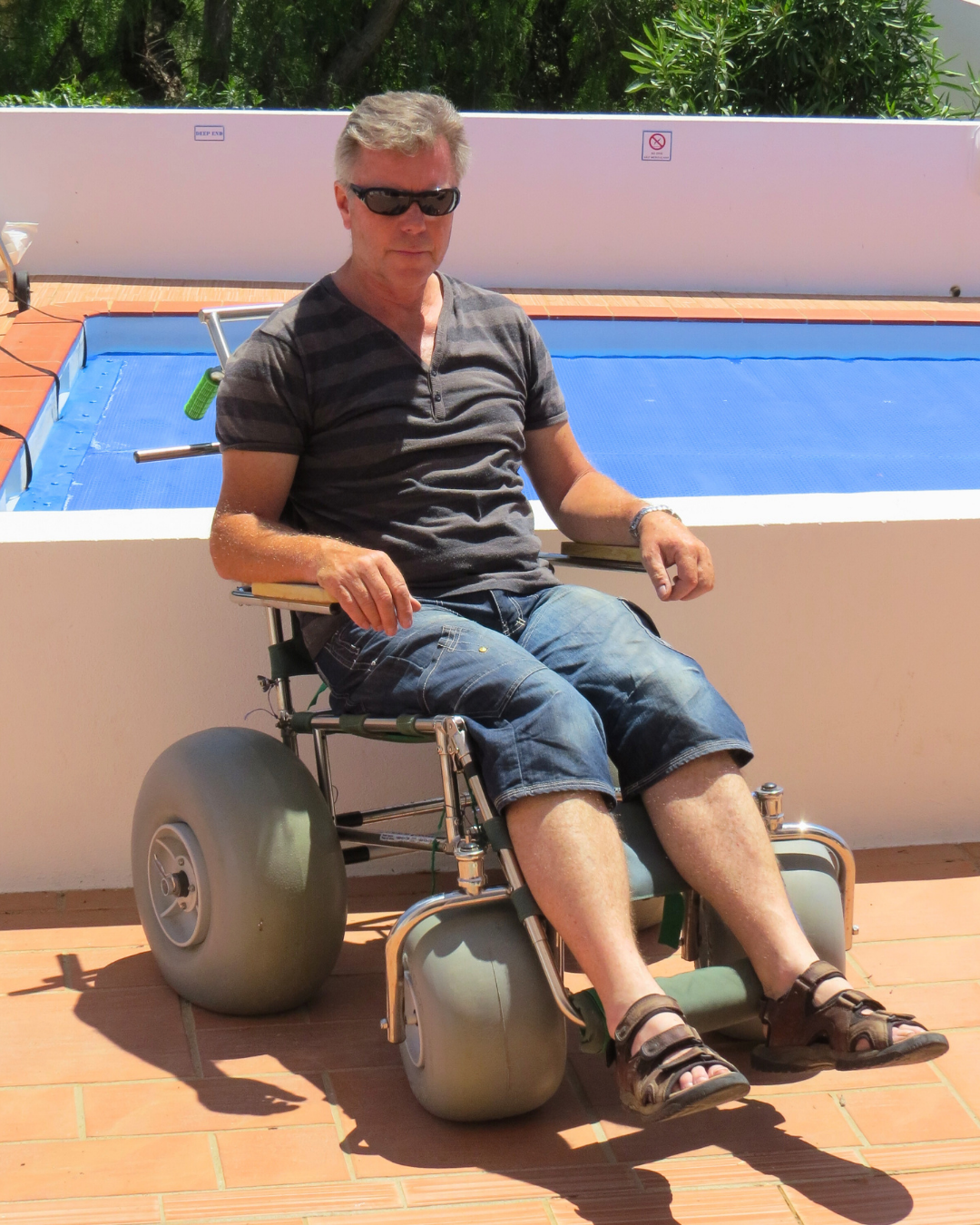 Beach wheelchair
